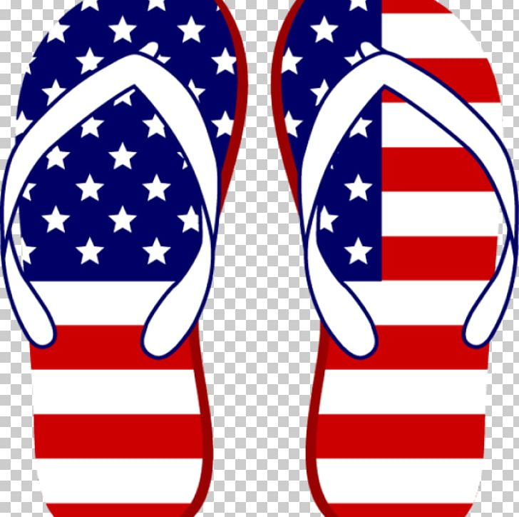 Flip-flops Flag Of The United States Graphics T-shirt PNG, Clipart, 4 Th, Area, Blue, Clothing, Flag Free PNG Download