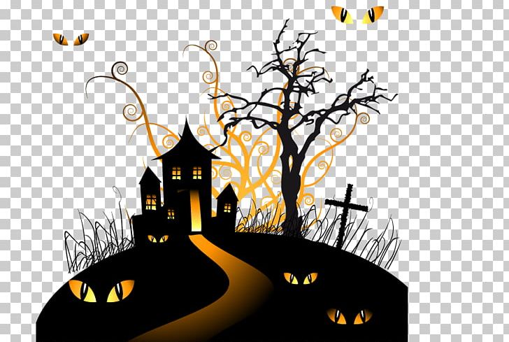 Halloween Elements PNG, Clipart, Art, Bra, Branches, Building, Canvas Free PNG Download