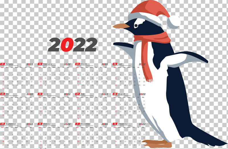 Printable 2022 Calendar 2022 Calendar Printable PNG, Clipart, Birds, Cartoon, Drawing, Emperor Penguin, Gentoo Penguin Free PNG Download