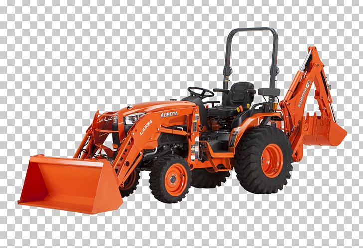 Tractor Kubota Corporation Agriculture Heavy Machinery Architectural Engineering PNG, Clipart, Agricultural Machinery, Agriculture, Architectural Engineering, Backhoe Loader, Bobcat Company Free PNG Download