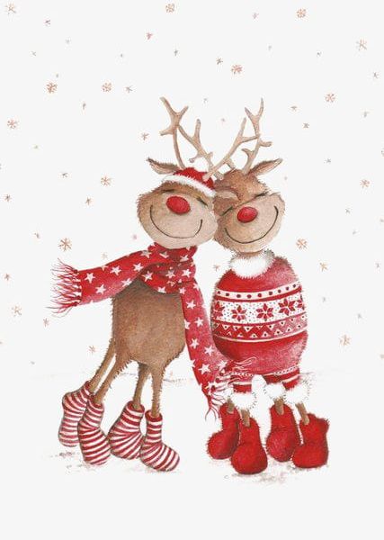 Christmas Elk PNG, Clipart, Cartoon, Cartoon Deer, Christmas, Christmas Clipart, Christmas Deer Free PNG Download