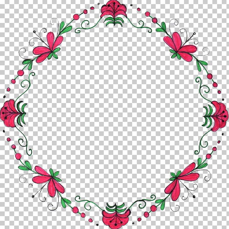 Flower Frames Circle PNG, Clipart, Area, Artificial Flower, Artwork, Body Jewelry, Border Frames Free PNG Download