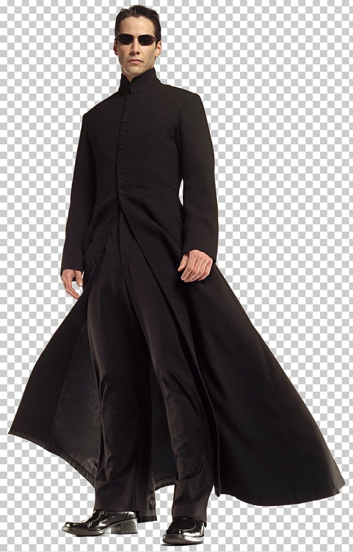Keanu Reeves Neo Trench Coat Jacket PNG, Clipart, Black, Clothing, Coat, Collar, Costume Free PNG Download
