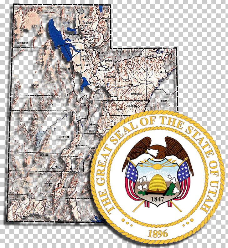 Seal Of Utah U.S. State Flag PNG, Clipart, Animals, Area, Coat Of Arms, Encyclopedia, Flag Free PNG Download