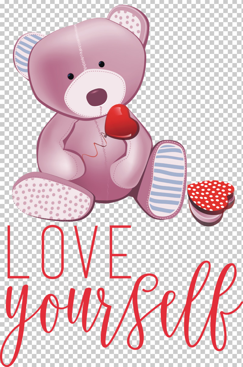 Love Yourself Love PNG, Clipart, Cartoon, Love, Love Yourself, Stuffed Animal, Teddy Bear Free PNG Download