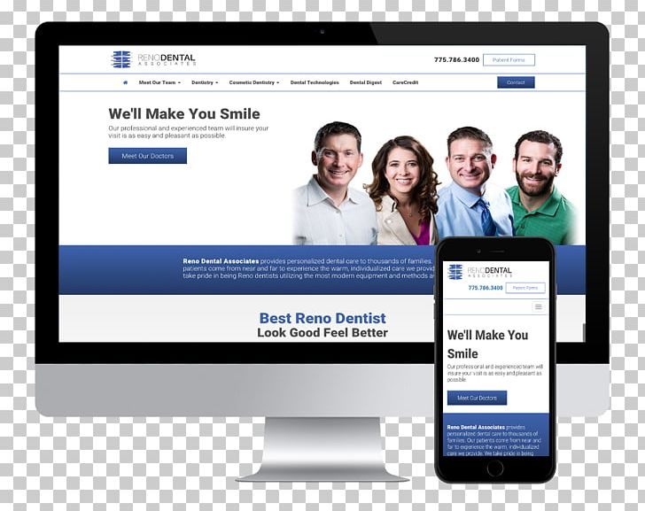 Reno Dental Associates Ltd: Crouse Robert C DDS Cosmetic Dentistry PNG, Clipart, Brand, Business, Collaboration, Communication, Computer Monitor Free PNG Download