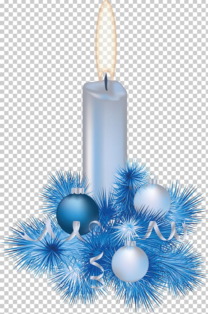 Santa Claus Christmas Ornament Candle PNG, Clipart, Blue, Blue Christmas, Candle, Christmas, Christmas Decoration Free PNG Download