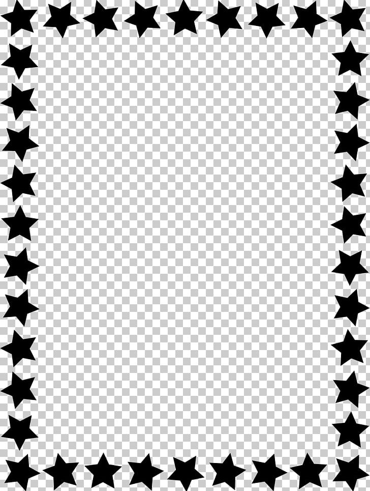 Borders And Frames Frames Star PNG, Clipart, Area, Black, Black And White, Blue, Border Free PNG Download