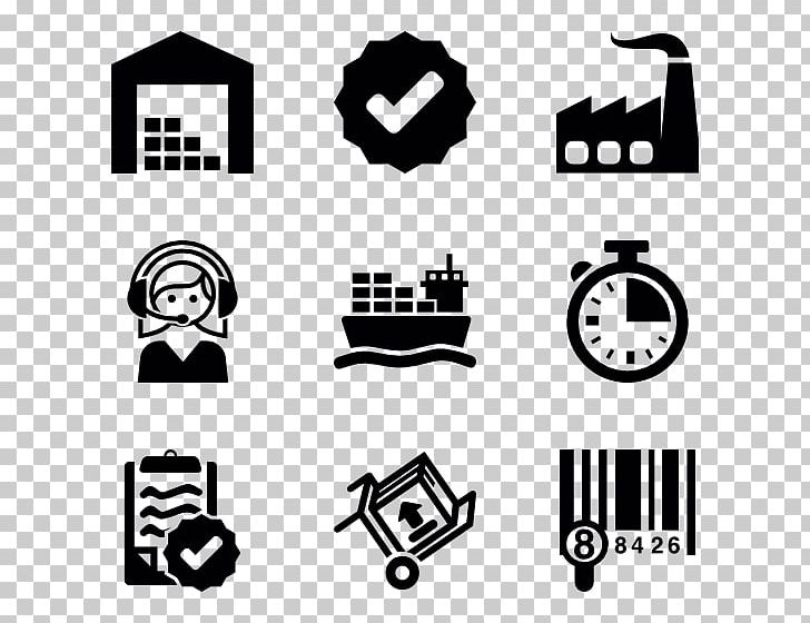 Computer Icons Logistics Encapsulated PostScript PNG, Clipart, Area, Black, Black And White, Brand, Computer Icons Free PNG Download