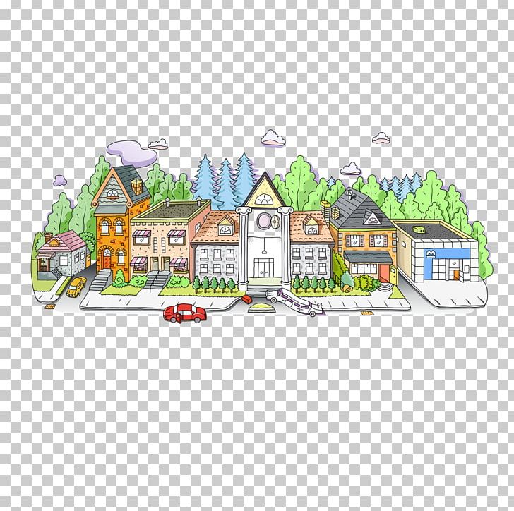 Fukei Building Illustration PNG, Clipart, Area, Building, Building Material, Cartoon, City Free PNG Download