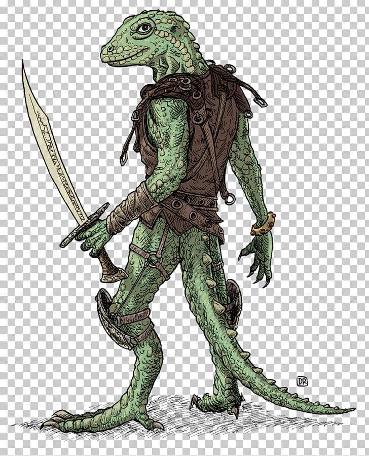 Lizard Man Of Scape Ore Swamp Dungeons & Dragons Art PNG, Clipart, Action Figure, Animals, Art, Character, Drawing Free PNG Download
