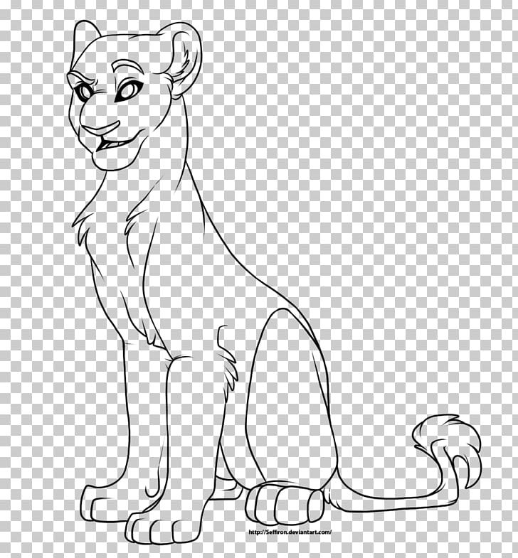 Lion Line Art Cat Drawing Female PNG, Clipart, Animals, Arm, Artwork, Base, Big Cats Free PNG Download