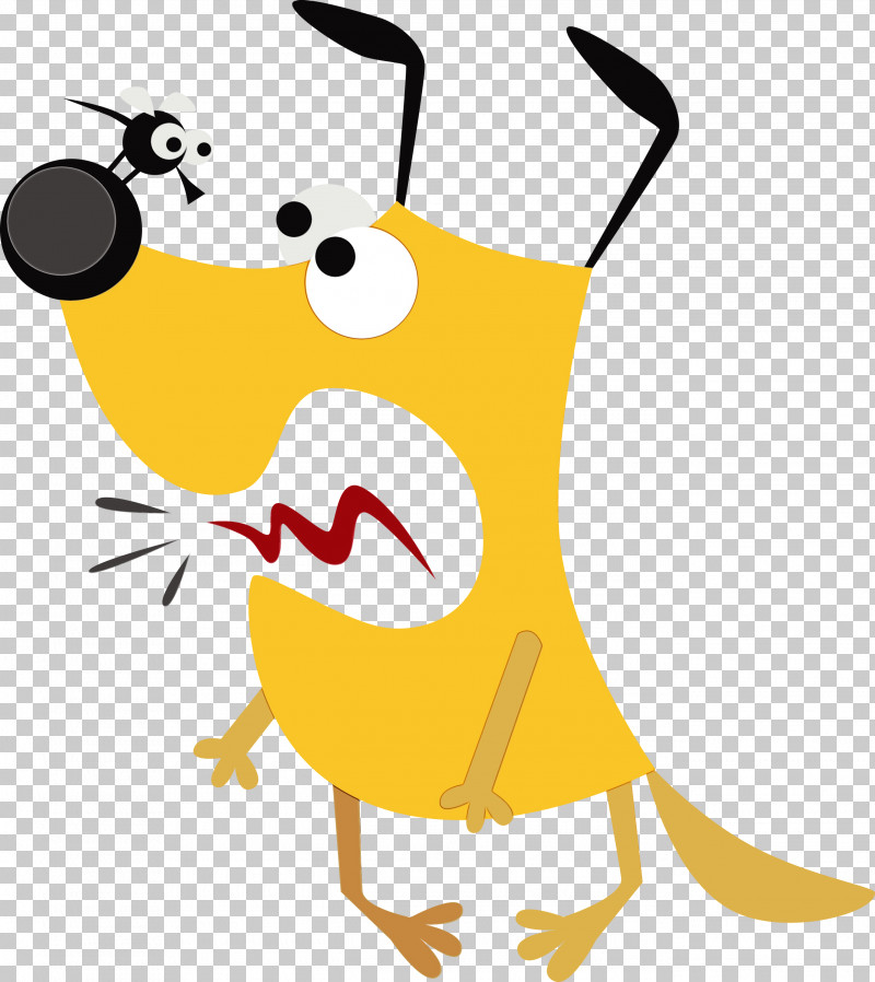 Yellow Pleased PNG, Clipart, Cute Cartoon Dog, Paint, Pleased, Watercolor, Wet Ink Free PNG Download