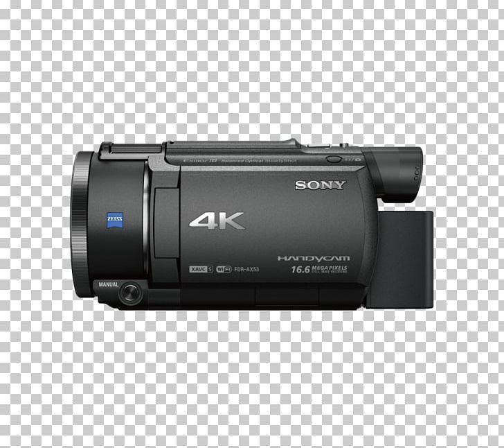 Video Cameras Sony Handycam FDR-AX53 PNG, Clipart, 4k Resolution, Camcorder, Camera, Camera Lens, Cameras Optics Free PNG Download