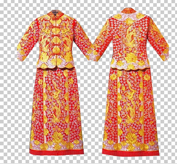 China Wedding Dress Cheongsam PNG, Clipart, Accessories, Bride, China, Clothing, Dragon Free PNG Download
