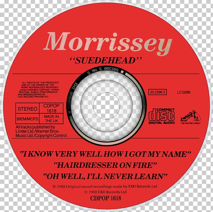 Compact Disc Morrissey Hairdresser On Fire Brand Png Clipart