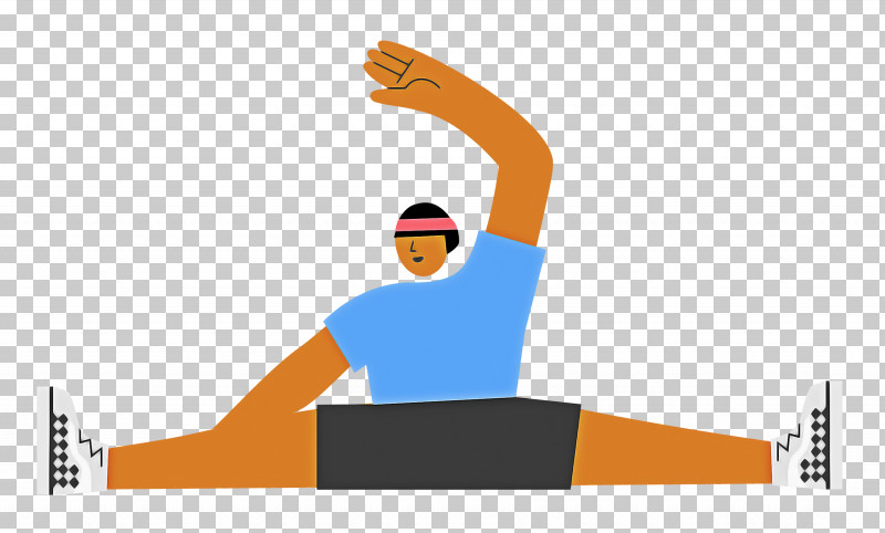 Sitting Floor Stretching Sports PNG, Clipart, Behavior, Cartoon, Hm, Joint, Line Free PNG Download
