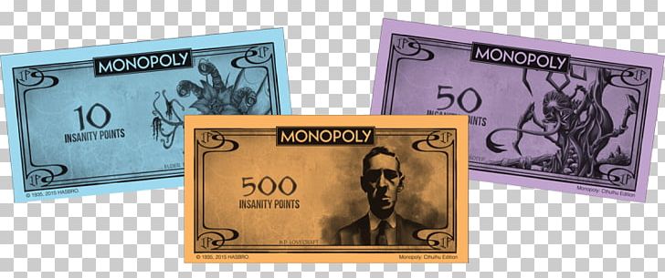 USAopoly Monopoly Cthulhu Board Game PNG, Clipart, Banknote, Board Game, Cash, Cthulhu, Currency Free PNG Download