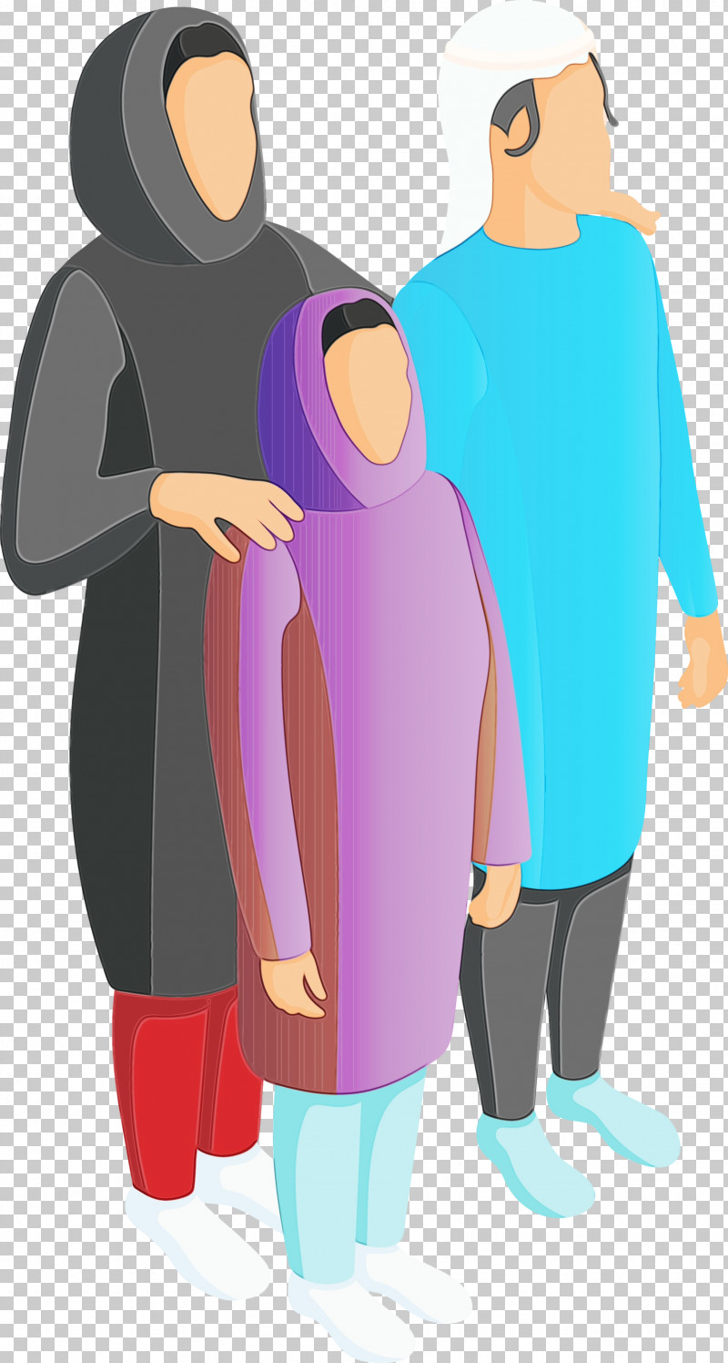 Clothing Standing Cartoon Costume Outerwear PNG, Clipart, Arabic Family, Arab People, Arabs, Cartoon, Clothing Free PNG Download