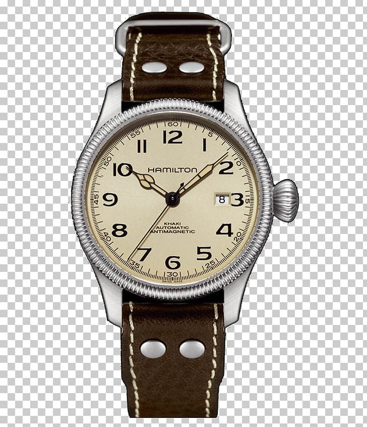 Hamilton Watch Company Hamilton Khaki Aviation Pilot Auto Jewellery Water Resistant Mark PNG, Clipart, Accessories, Automatic Watch, Brown, Buckle, Hamilton Free PNG Download
