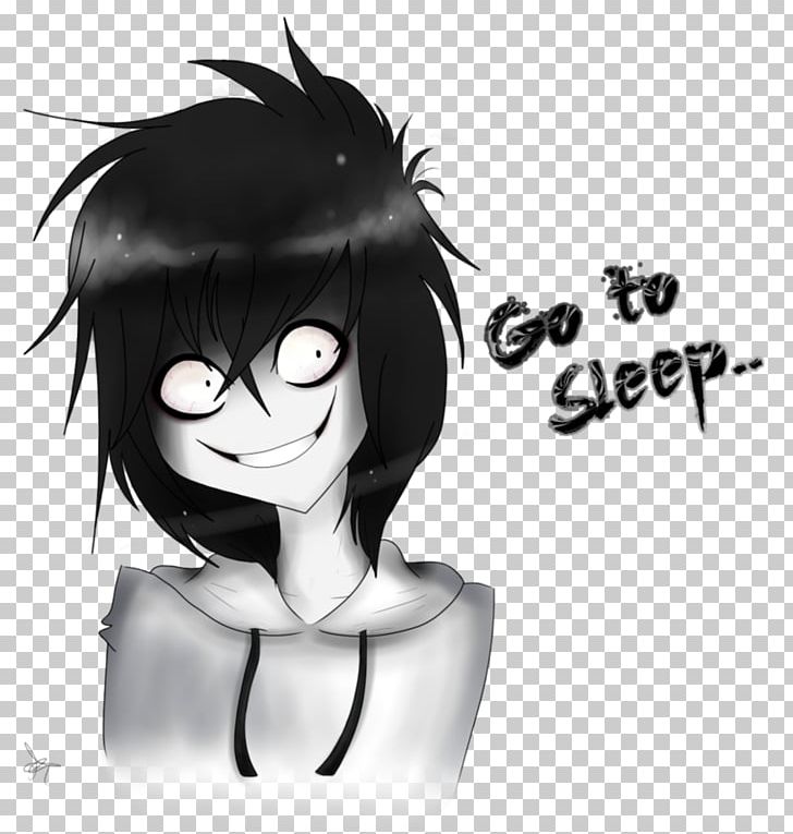 Jeff The Killer Fan Art Drawing Character Desktop PNG, Clipart, Black, Black And White, Black Hair, Brown Hair, Cartoon Free PNG Download