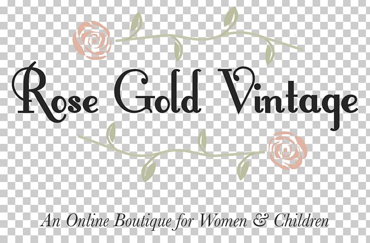 Rose Gold Vintage LLC Gift Card Floral Design Online Shopping PNG, Clipart, Area, Artwork, Branch, Brand, Calligraphy Free PNG Download