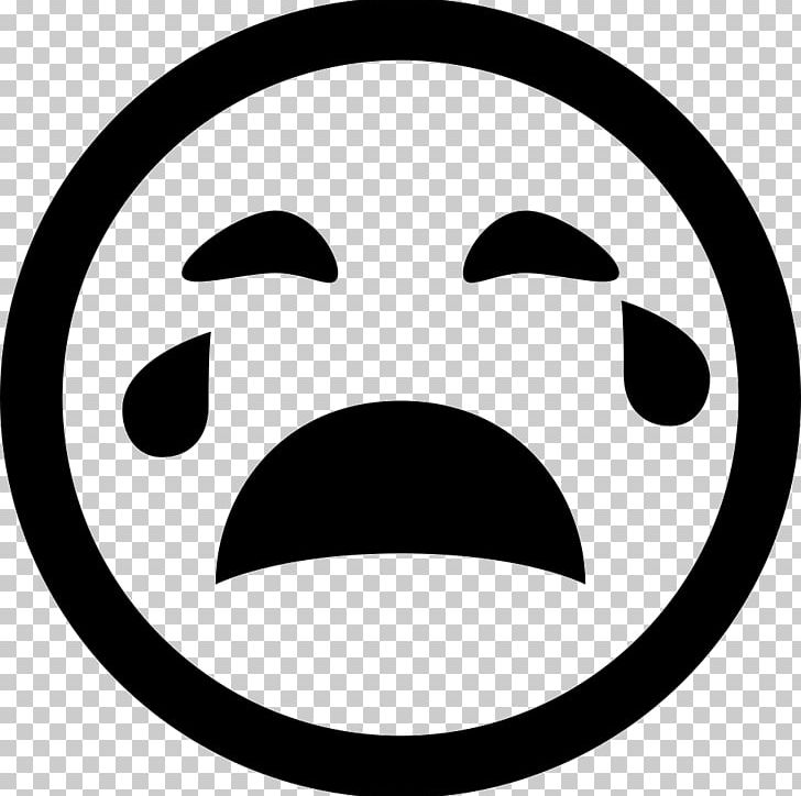 Emoticon Computer Icons Smiley PNG, Clipart, Black And White, Computer Icons, Cry, Crying, Desktop Wallpaper Free PNG Download