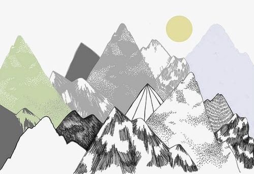 Mountains PNG, Clipart, Cartoon, Cartoon Mountains, Creative, Creative Mountains, Hand Painted Free PNG Download