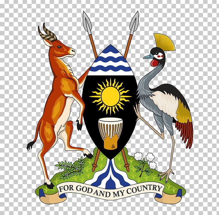 Buganda Coat Of Arms Of Uganda Flag Of Uganda Ugandan Kob PNG, Clipart, Arm, Beak, Blazon, Buganda, Coat Free PNG Download