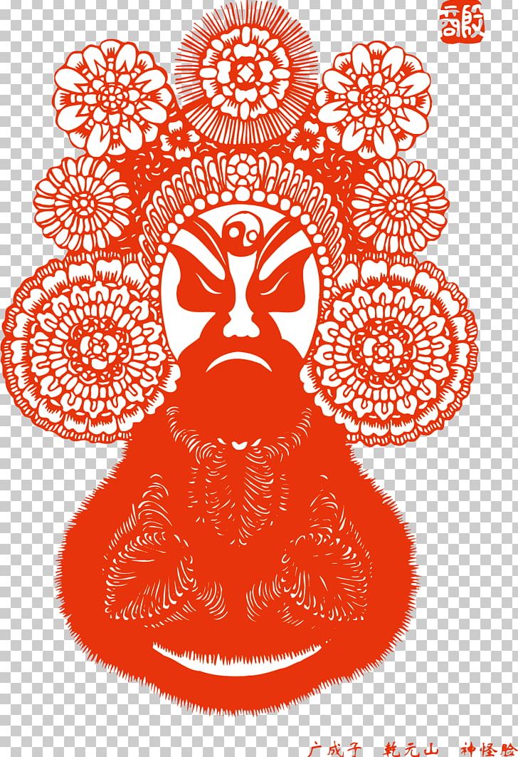 Hailun Peking Opera Chinese Paper Cutting Chinese Opera Art PNG, Clipart, Area, Chin, Circle, Clip Art, Creative Arts Free PNG Download