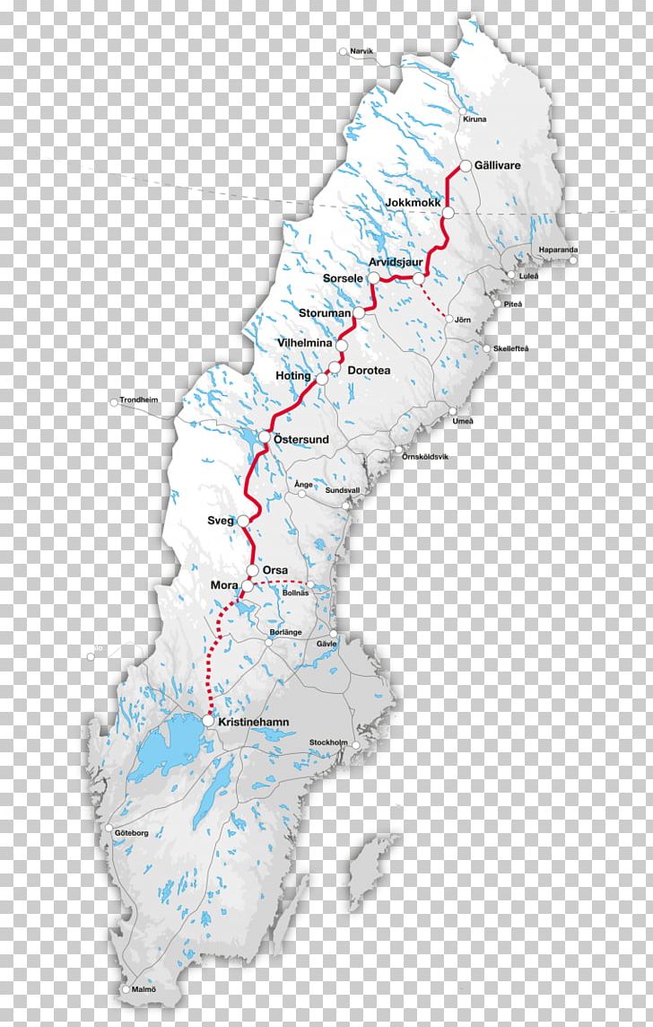 Inland Line Rail Transport In Sweden Inlandsbanan AB Map PNG, Clipart, Area, Infrastructure, Labor, Map, Organism Free PNG Download