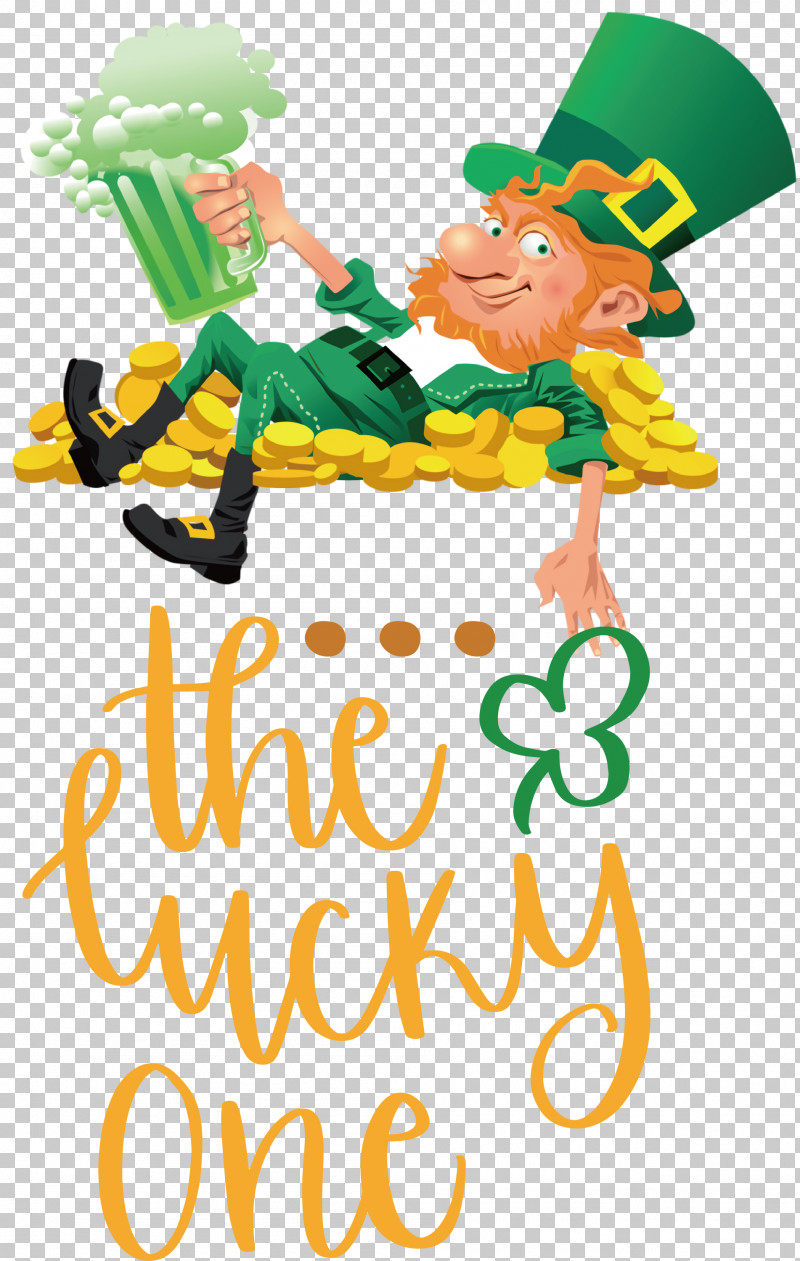Lucky One Lucky St Patricks Day PNG, Clipart, Clover, Irish People, Leprechaun, Lucky, Lucky One Free PNG Download