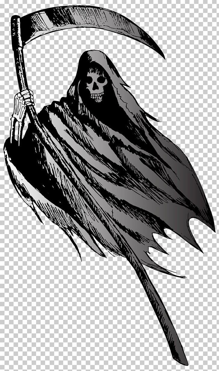 Death Grim PNG, Clipart, Art, Beak, Bird, Black And White, Death Free PNG Download