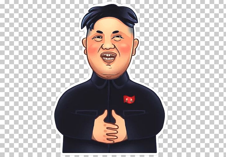 Kim Jong-un North Korea Sticker Telegram Politician PNG, Clipart, Author, Cartoon, Celebrities, Chin, Donald Trump Free PNG Download