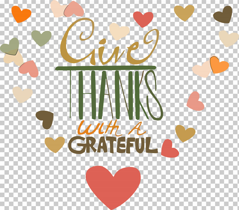 Give Thanks Thanksgving PNG, Clipart, Give Thanks, Heart, Logo, Love, Text Free PNG Download