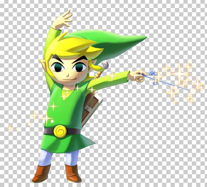 The Legend Of Zelda: The Wind Waker HD The Legend Of Zelda: Ocarina Of Time Link Wii U PNG, Clipart, Cartoon, Fictional Character, Figurine, Gaming, Green Free PNG Download
