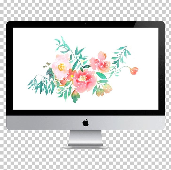 Desktop Watercolor Painting Watercolor: Flowers PNG, Clipart, Art, Computer, Computer Monitor, Desktop Wallpaper, Display Device Free PNG Download