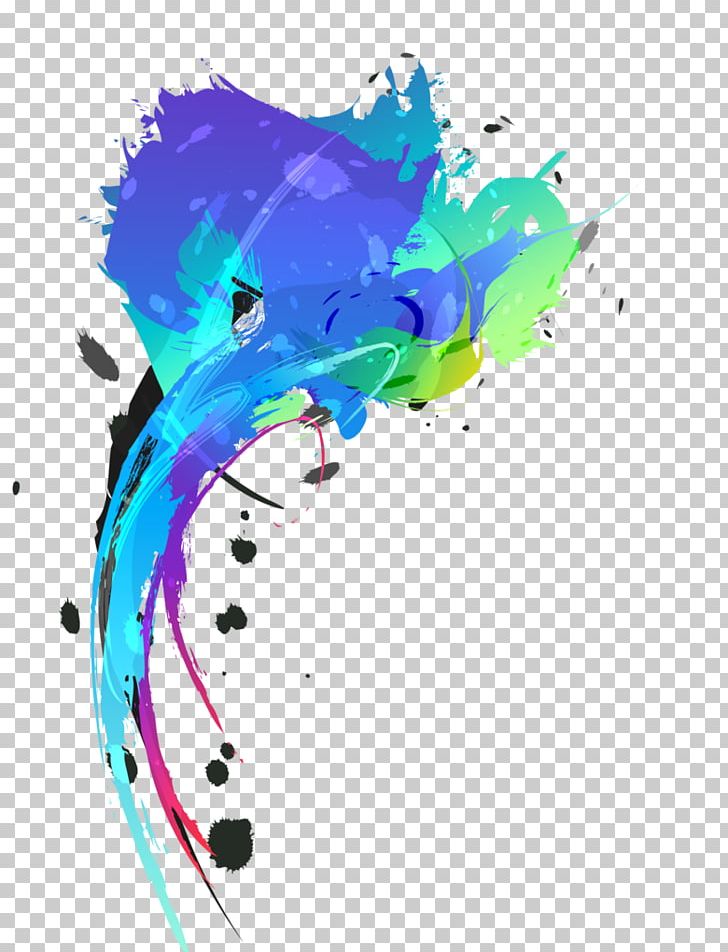 Color Ink Splash Desktop Blue PNG, Clipart, Art, Blue, Color, Computer Wallpaper, Design Free PNG Download