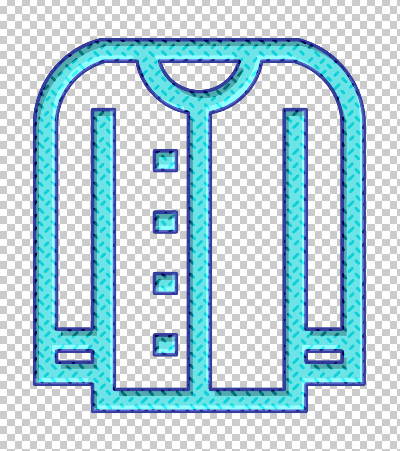 Shirt Icon Clothes Icon Cardigan Icon PNG, Clipart, Aqua, Cardigan Icon, Clothes Icon, Line, Shirt Icon Free PNG Download