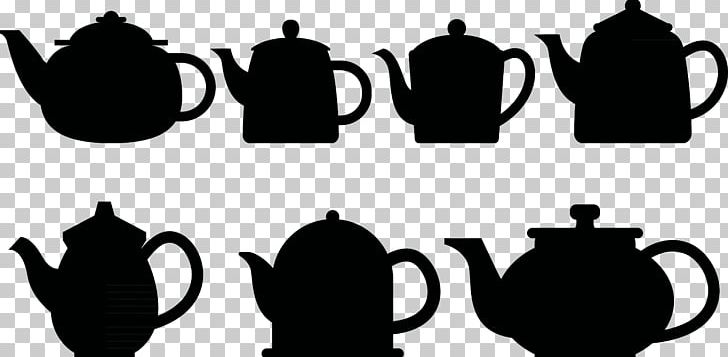 Coffee Teapot Silhouette PNG, Clipart, Black And White, Brand, Coffee Cup, Coffee Vector, Communication Free PNG Download