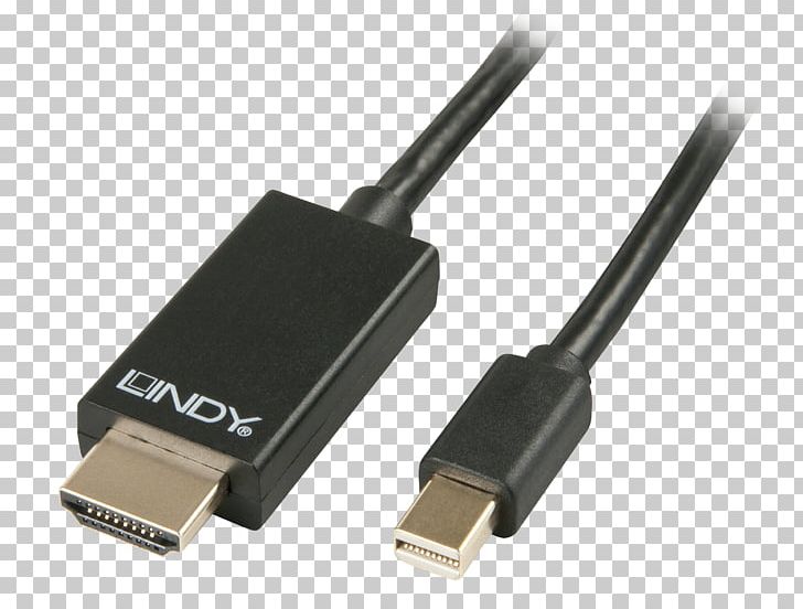 HDMI Lindy Electronics Mini DisplayPort Electrical Cable PNG, Clipart, Active Cable, Adapter, Cable, Data Transfer Cable, Displayport Free PNG Download