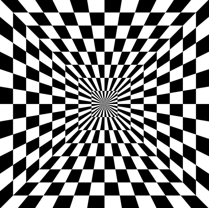 Optical Illusion Optics PNG, Clipart, Animation, Black, Black And White, Chessboard, Circle Free PNG Download