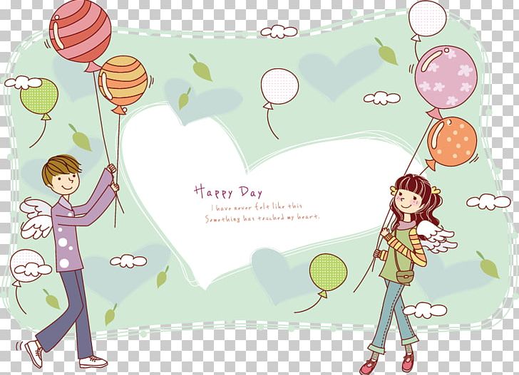 Cartoon Falling In Love Couple Illustration PNG, Clipart, Balloon, Cartoon Background, Cartoon Character, Cartoon Eyes, Child Free PNG Download