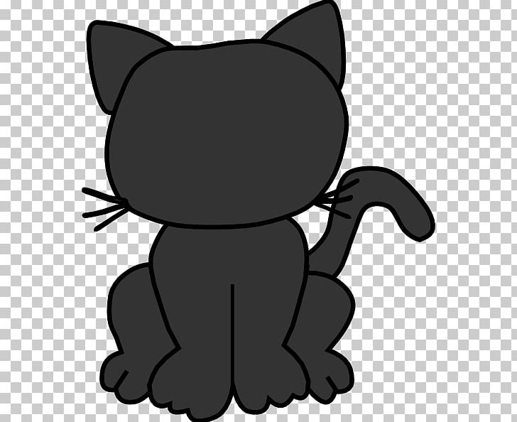Black Cat Kitten PNG, Clipart, Black, Black And White, Black Cat, Carnivoran, Cartoon Free PNG Download