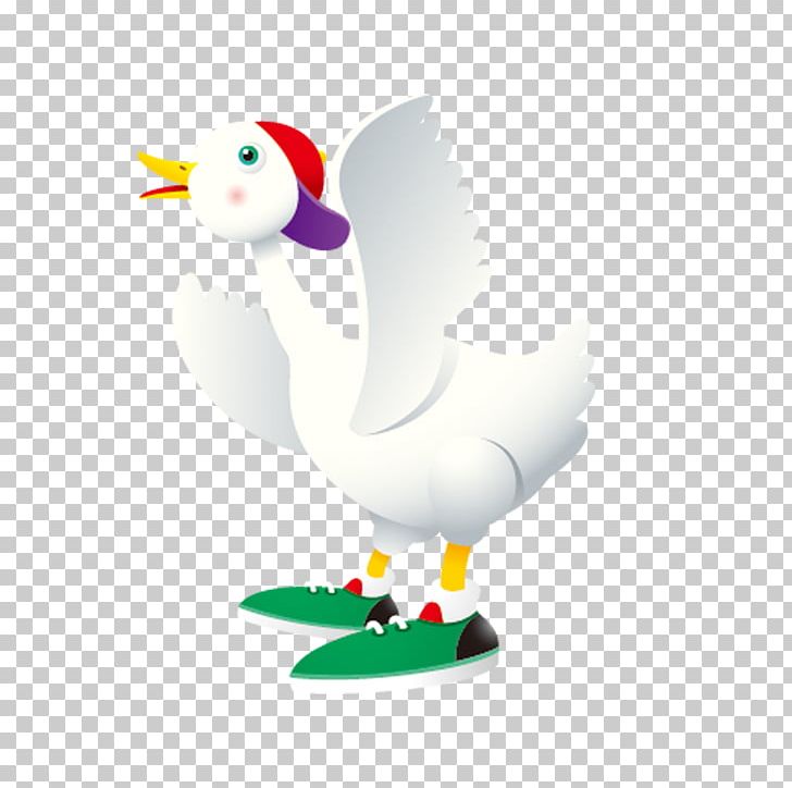 Duck Goose Cygnini Chicken Cartoon PNG, Clipart, Animals, Animation, Art, Balloon Cartoon, Beak Free PNG Download