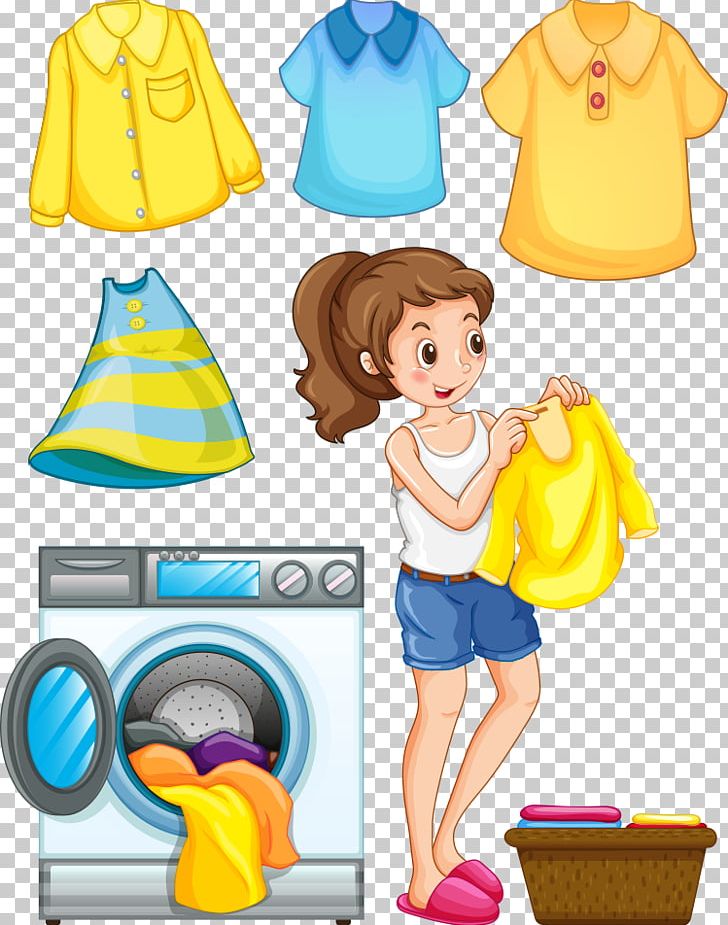 Baby Clothes Drying Clipart - Baby Cloths