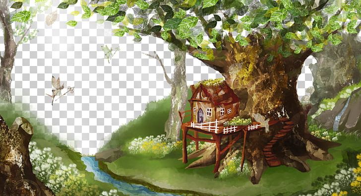 Forest Cartoon Illustration PNG, Clipart, Animation, Black Forest, Branch, Cabins, Comics Free PNG Download