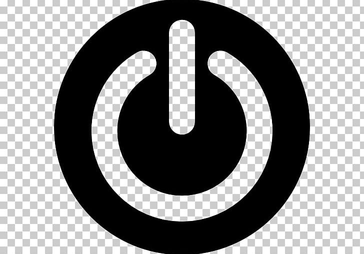 Power Symbol Computer Icons PNG, Clipart, Area, Black And White, Brand, Button, Circle Free PNG Download