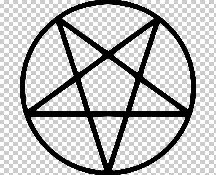 Pentagram Satanism Church Of Satan PNG, Clipart, Angle, Area, Baphomet, Black, Black And White Free PNG Download
