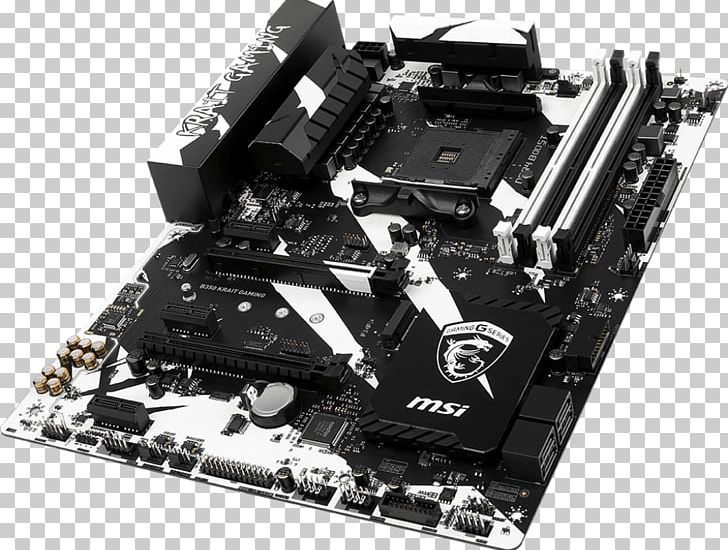 Socket AM4 MSI X370 KRAIT GAMING Motherboard MSI X370 GAMING PRO CARBON PNG, Clipart, Computer Hardware, Electronic Device, Electronics, Miscellaneous, Motherboard Free PNG Download